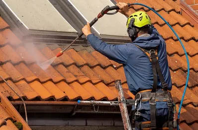 Démoussage et hydrofuge de toiture à Langoëlan